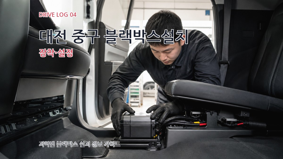 대전 중구 블랙박스설치 장착·설정