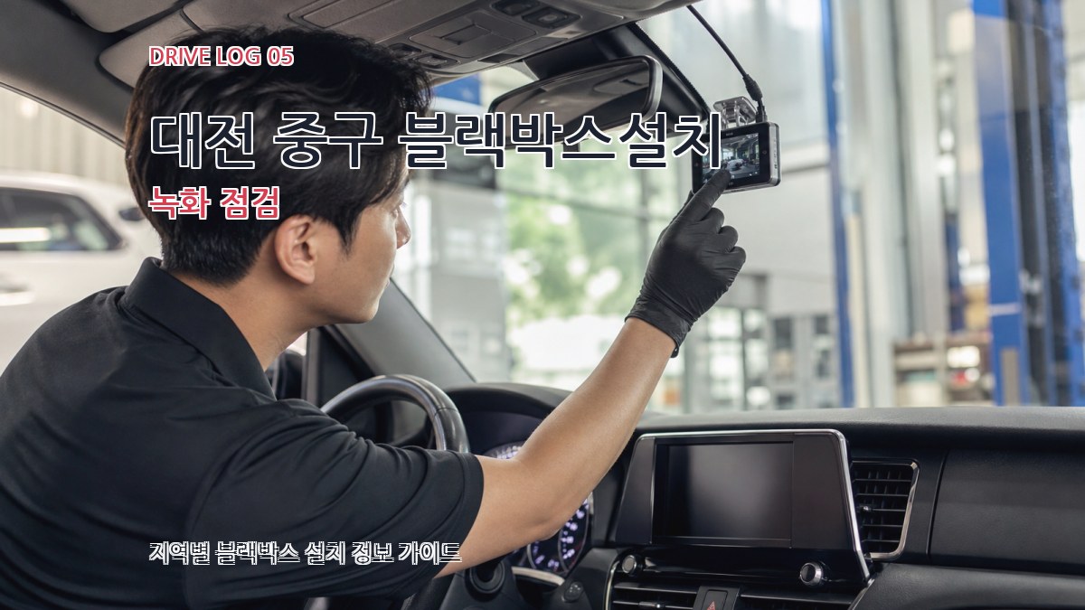 대전 중구 블랙박스설치 녹화 점검