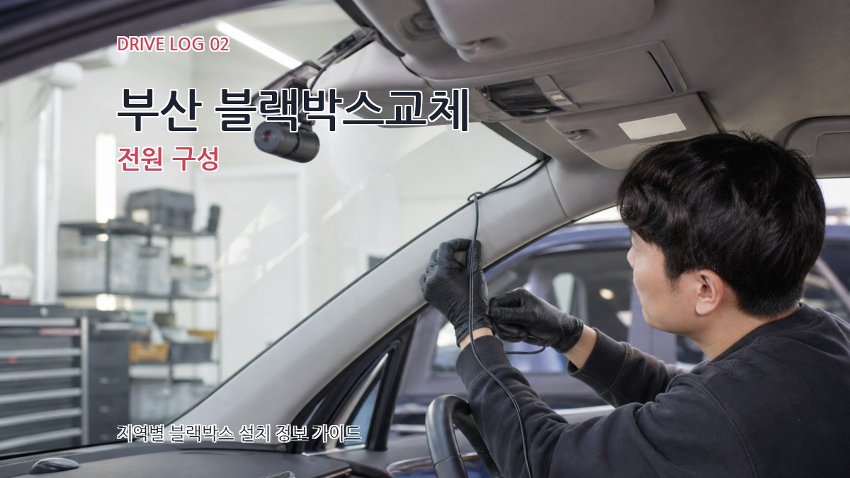 부산 블랙박스교체 전원 구성