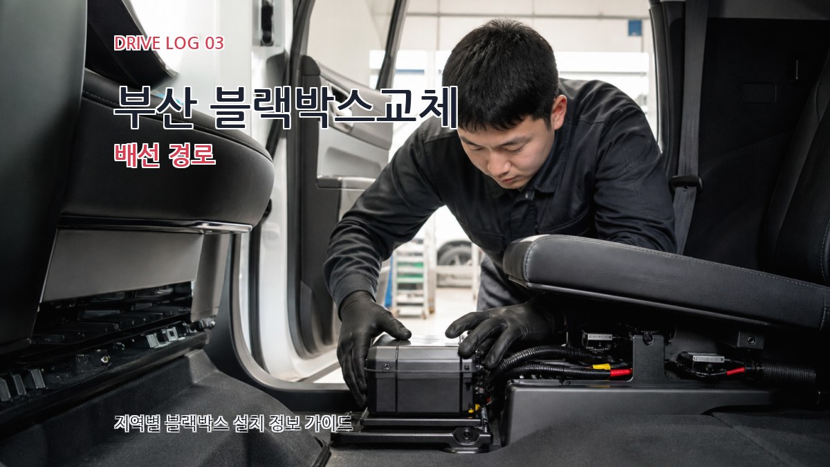 부산 블랙박스교체 배선 경로