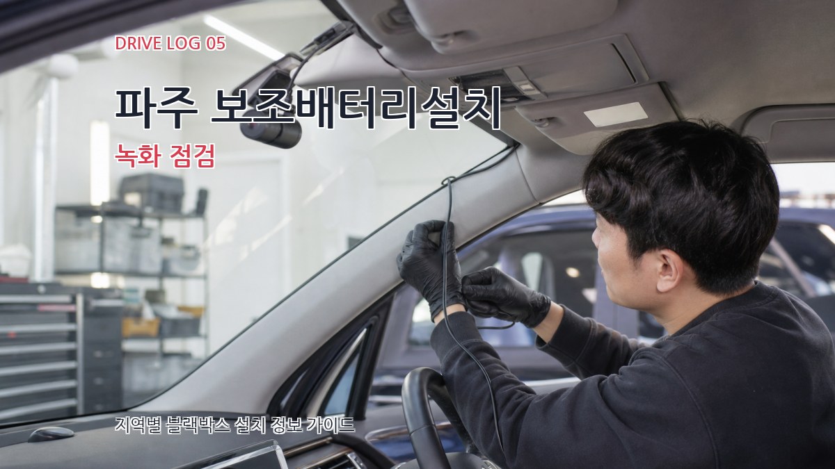 파주 보조배터리설치 녹화 점검