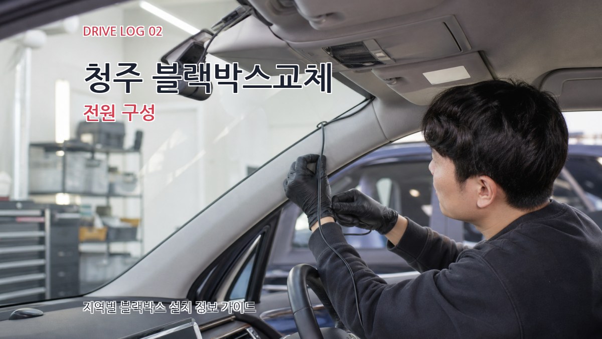 청주 블랙박스교체 전원 구성