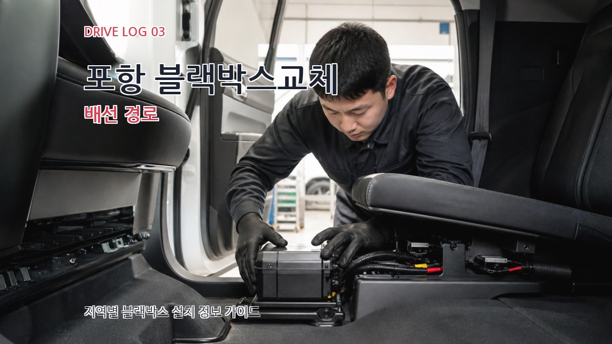포항 블랙박스교체 배선 경로