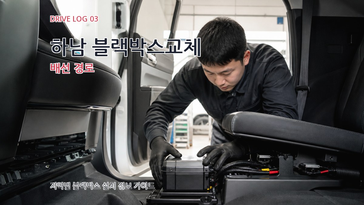 하남 블랙박스교체 배선 경로