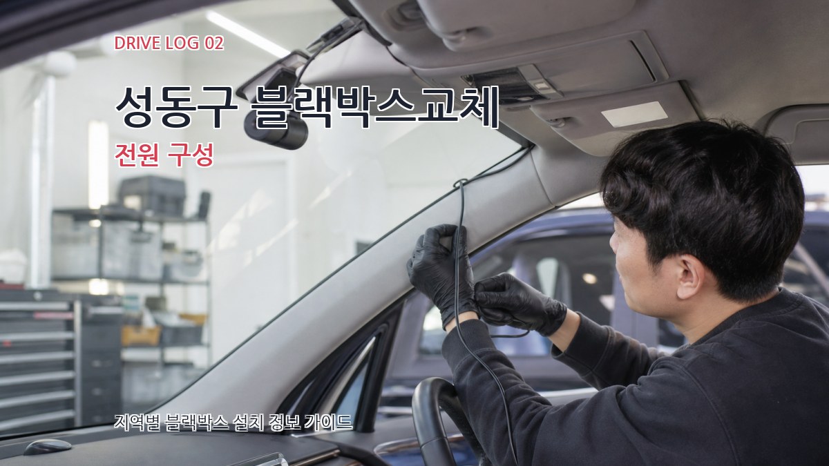 성동구 블랙박스교체 전원 구성