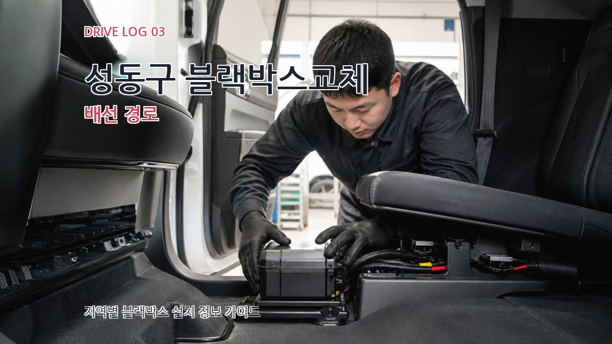 성동구 블랙박스교체 배선 경로