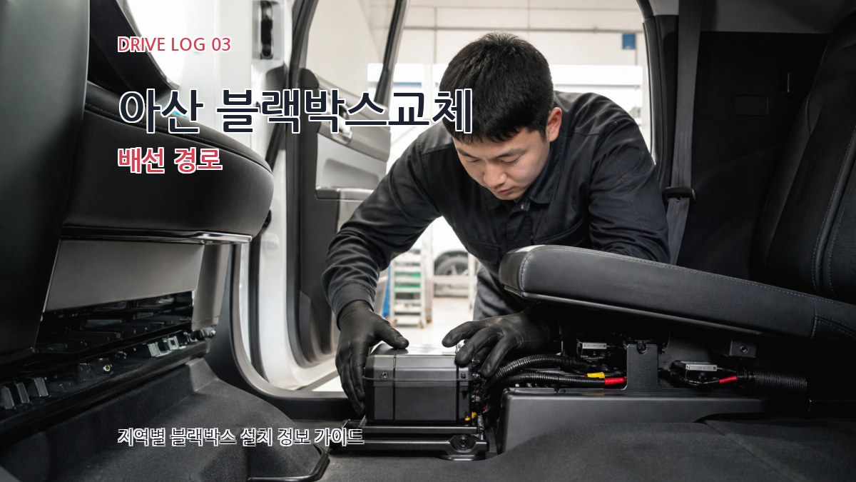 아산 블랙박스교체 배선 경로