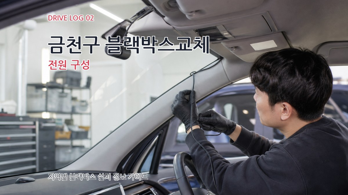 금천구 블랙박스교체 전원 구성