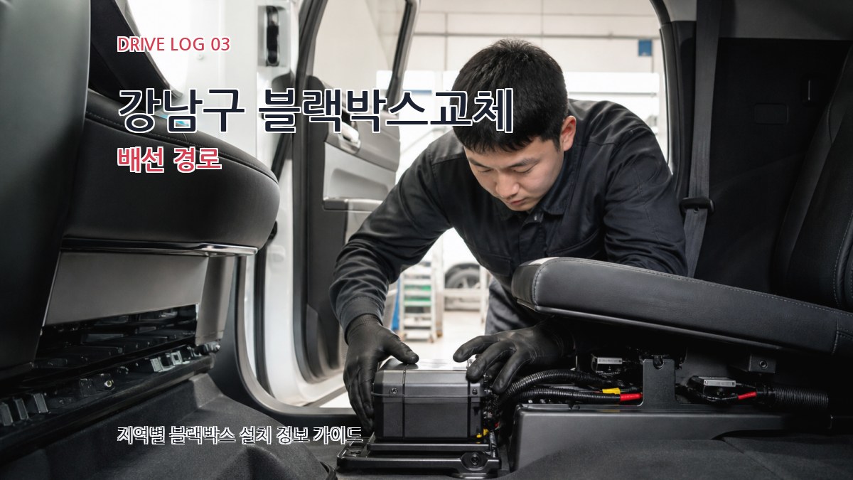 강남구 블랙박스교체 배선 경로