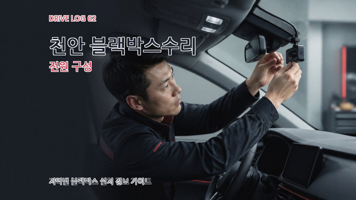 천안 블랙박스수리 전원 구성