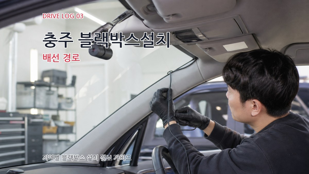 충주 블랙박스설치 배선 경로