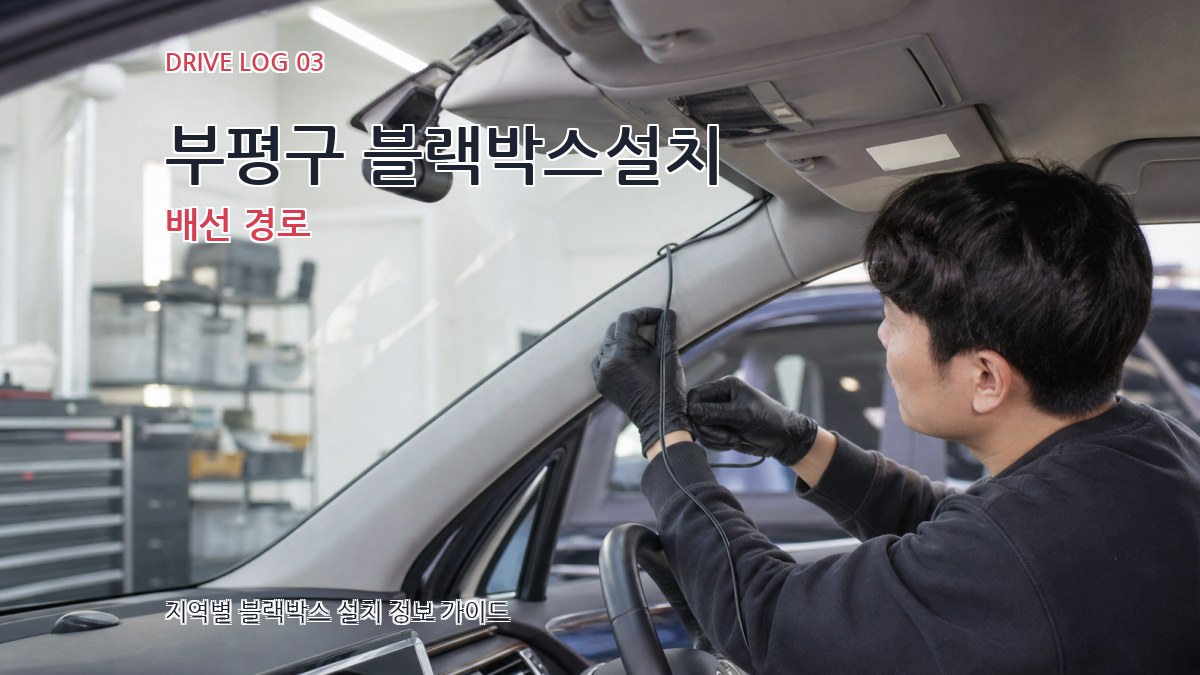부평구 블랙박스설치 배선 경로