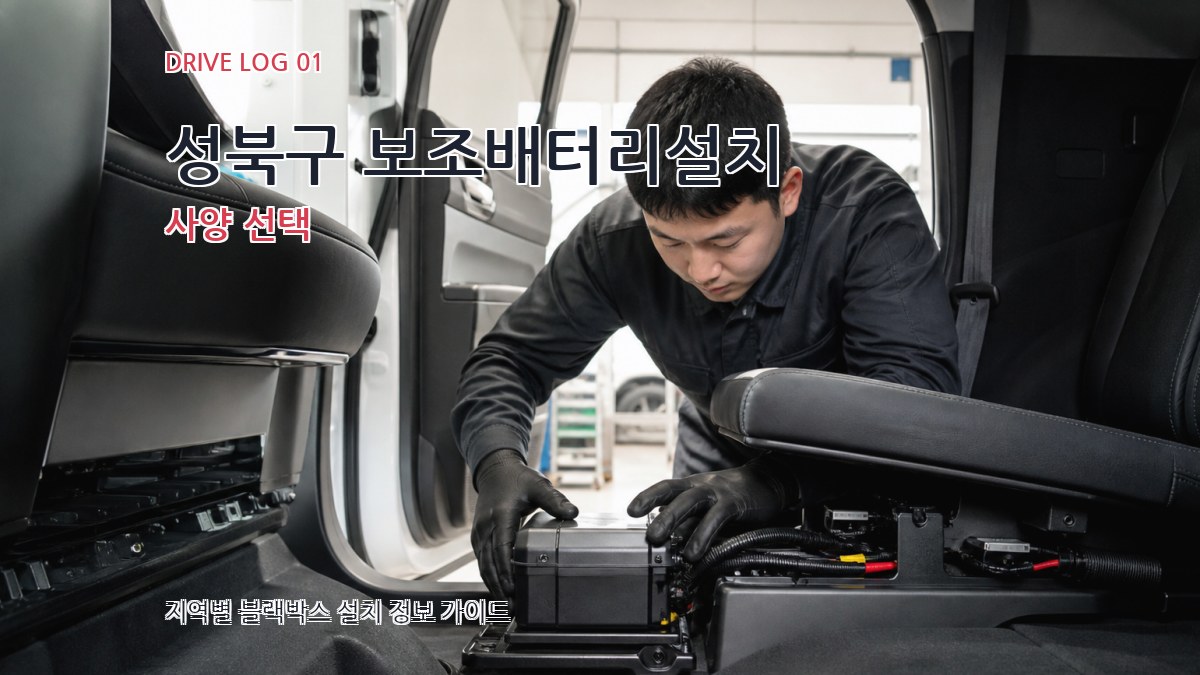 성북구 보조배터리설치