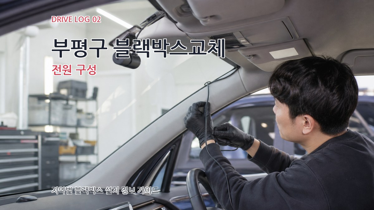 부평구 블랙박스교체 전원 구성