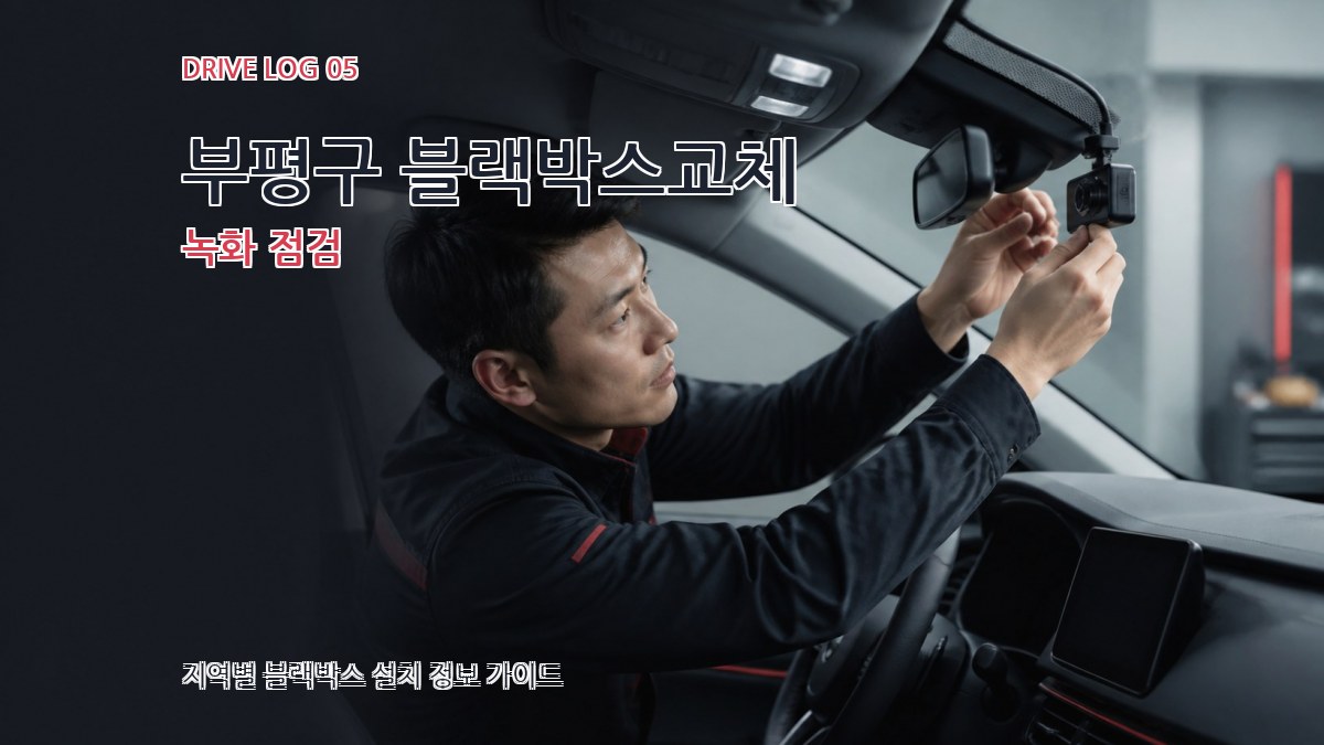 부평구 블랙박스교체 녹화 점검