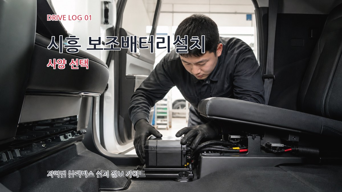 시흥 보조배터리설치