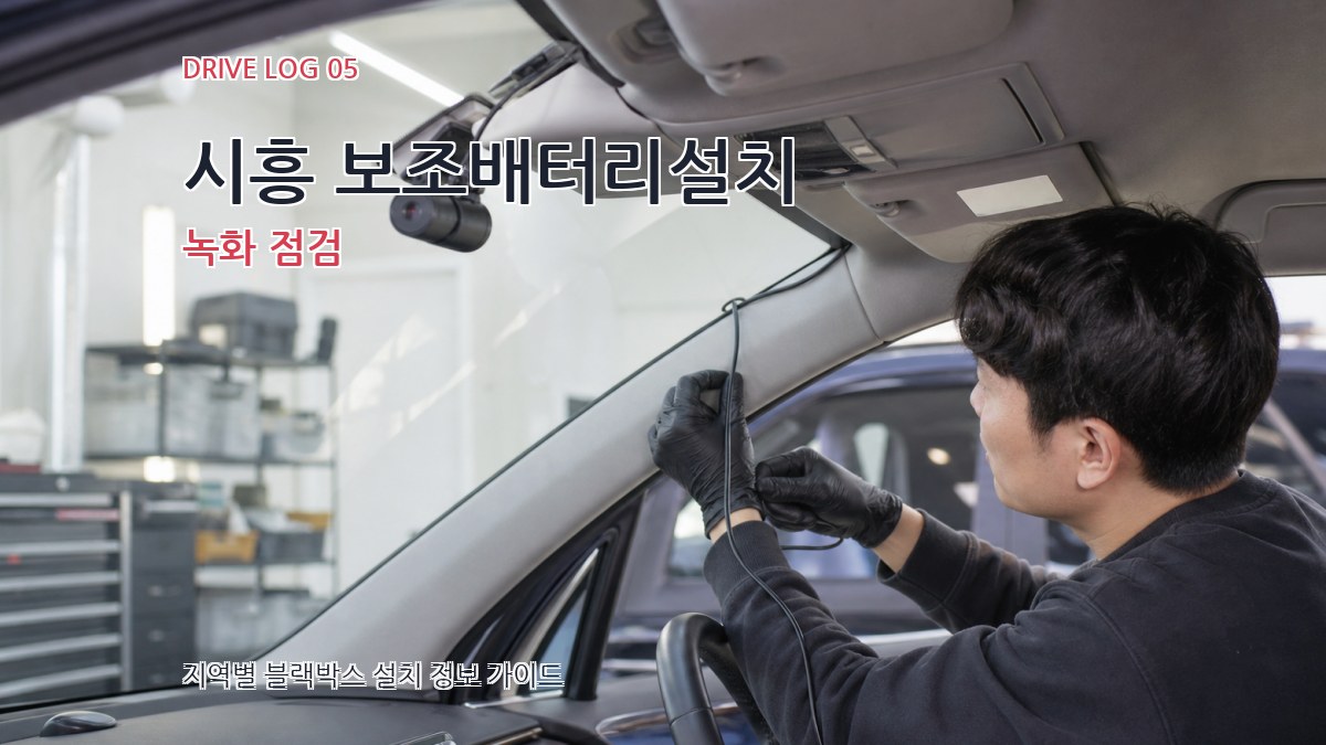 시흥 보조배터리설치 녹화 점검
