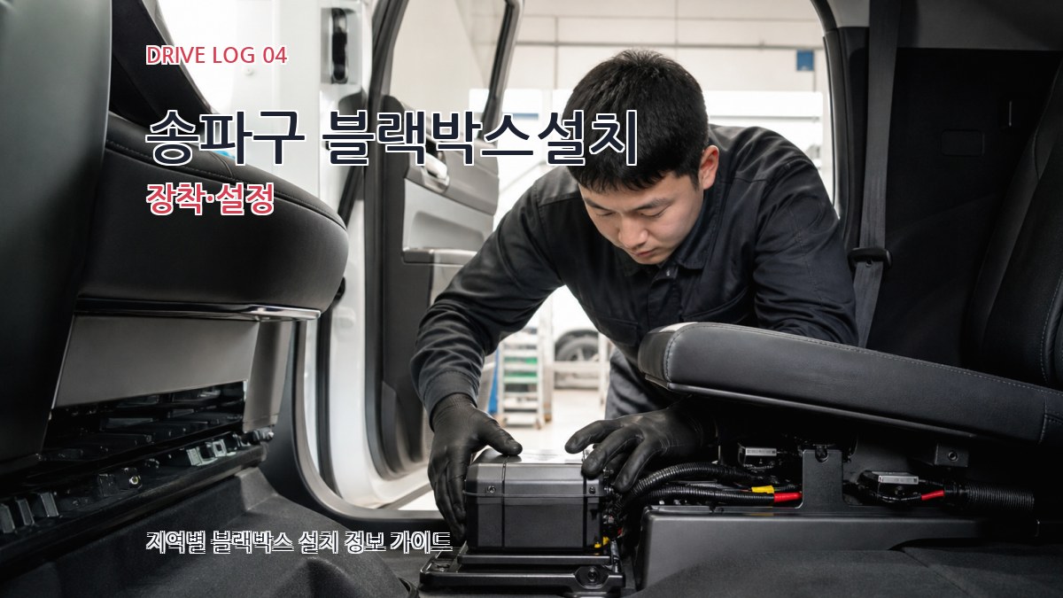 송파구 블랙박스설치 장착·설정