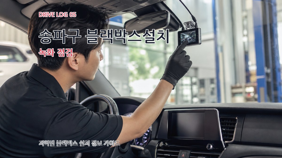 송파구 블랙박스설치 녹화 점검