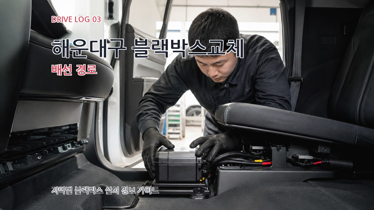 해운대구 블랙박스교체 배선 경로