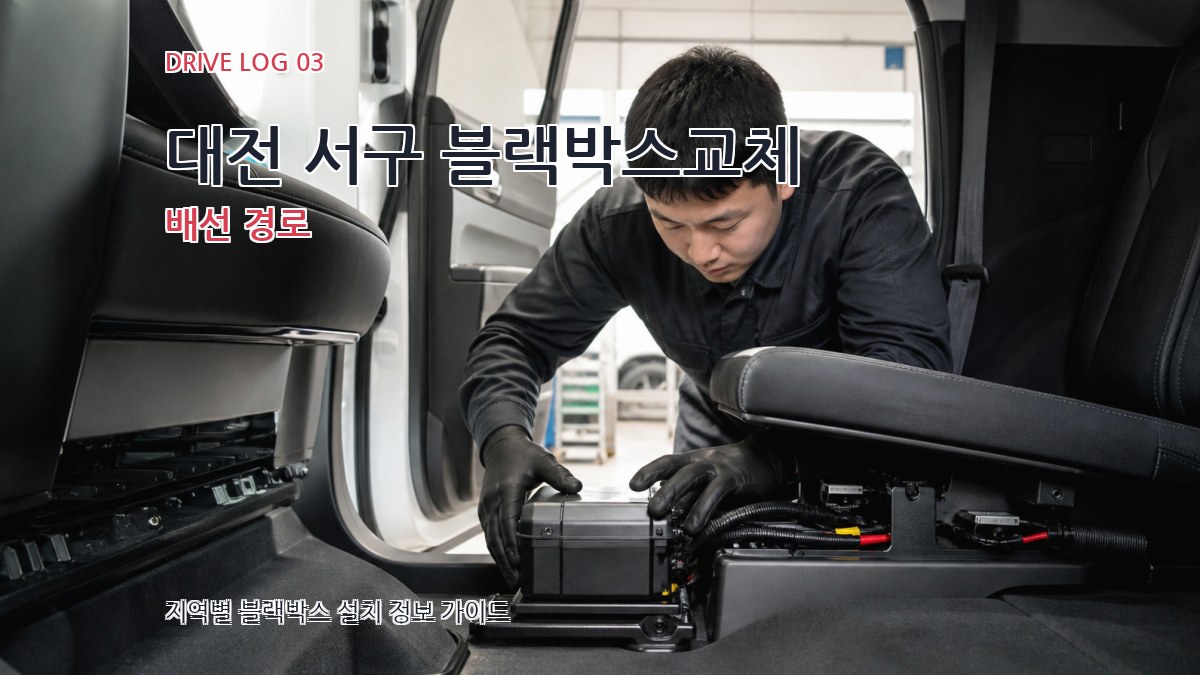 대전 서구 블랙박스교체 배선 경로