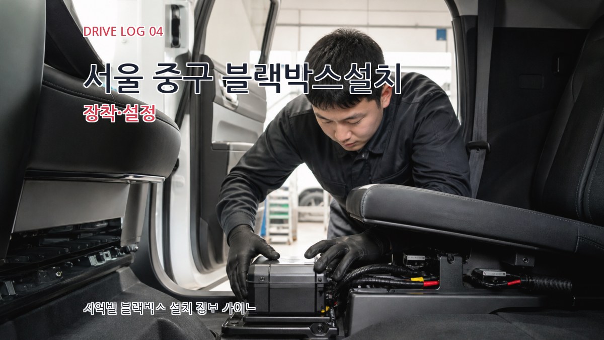 서울 중구 블랙박스설치 장착·설정