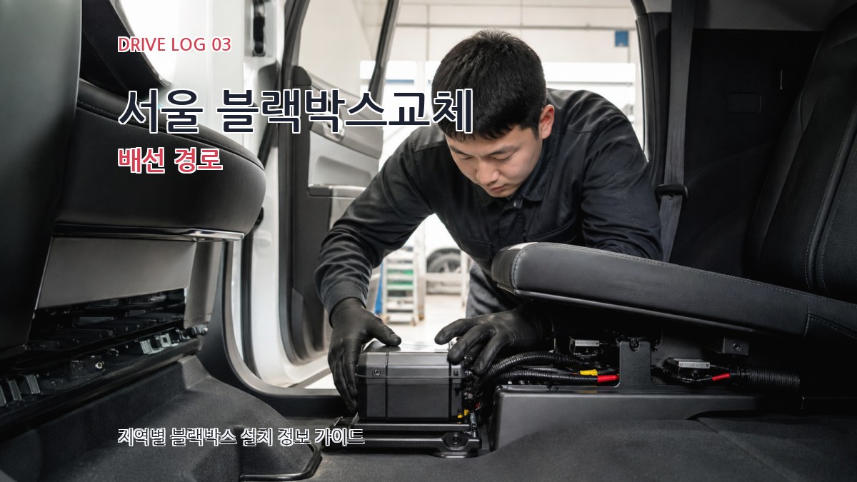 서울 블랙박스교체 배선 경로