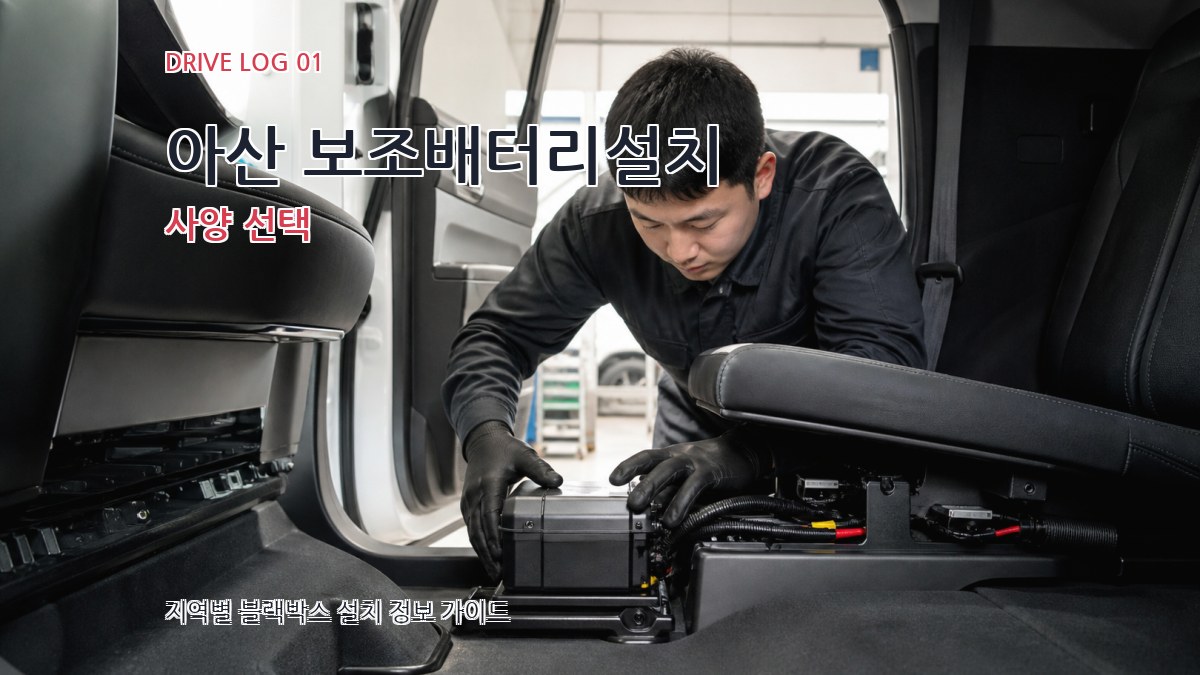 아산 보조배터리설치