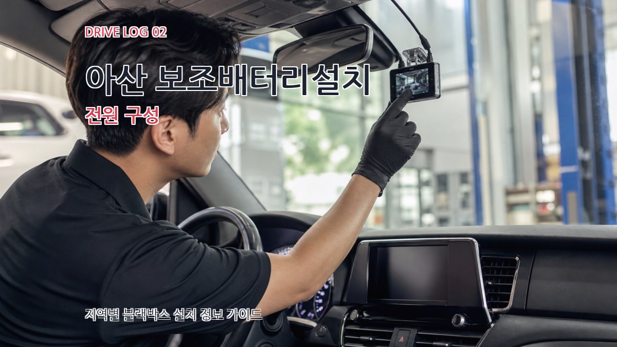 아산 보조배터리설치 전원 구성