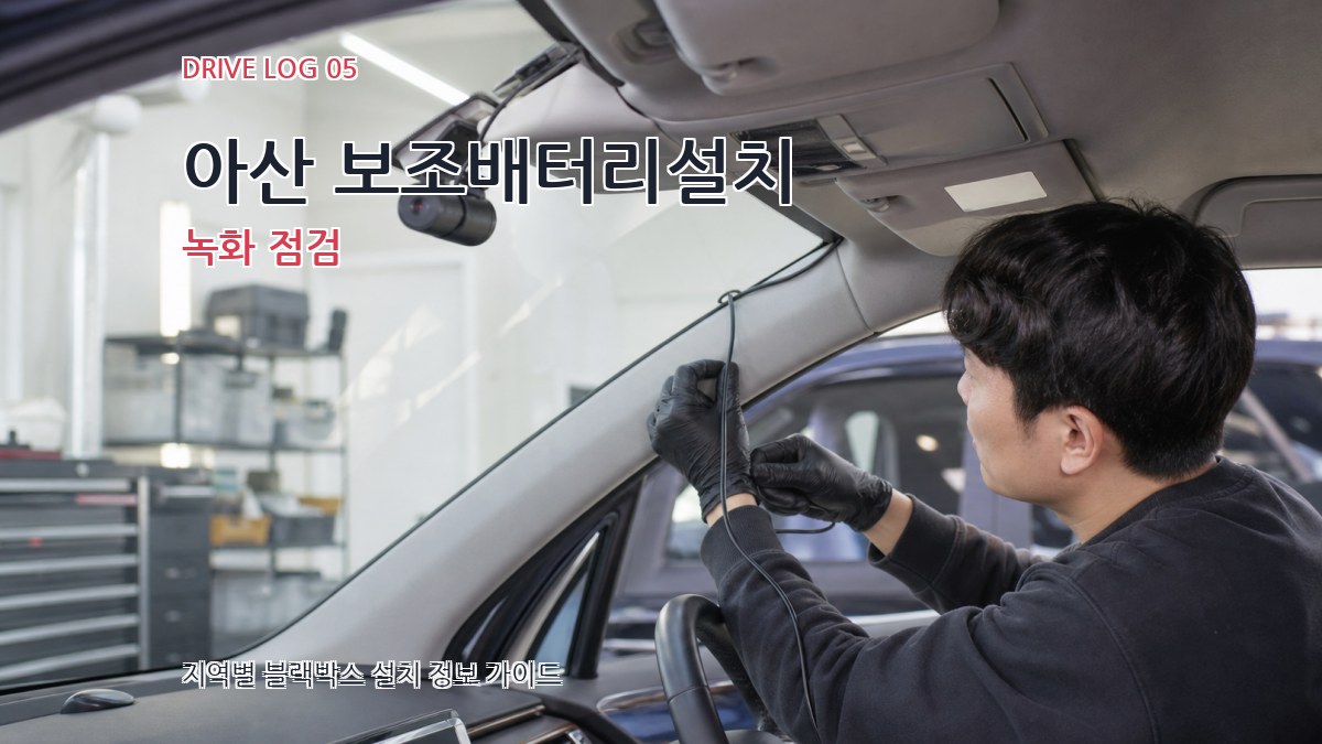 아산 보조배터리설치 녹화 점검