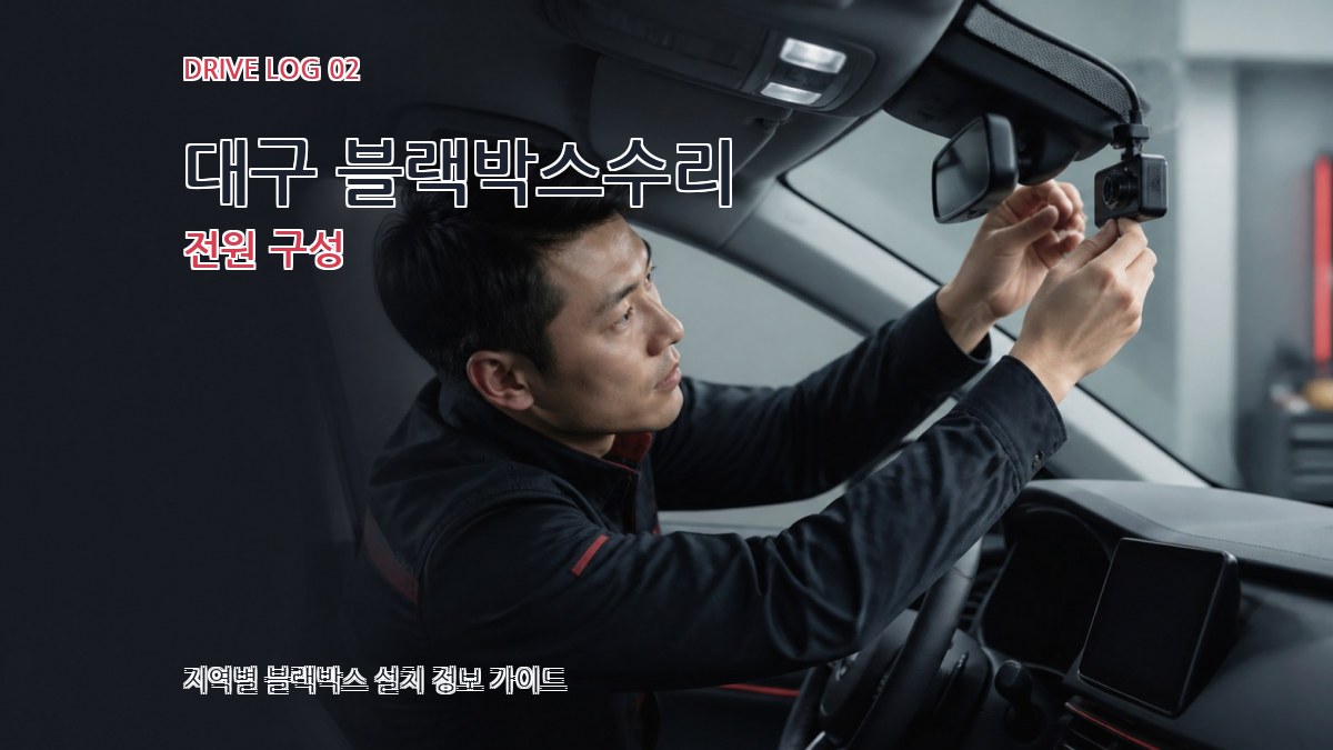 대구 블랙박스수리 전원 구성