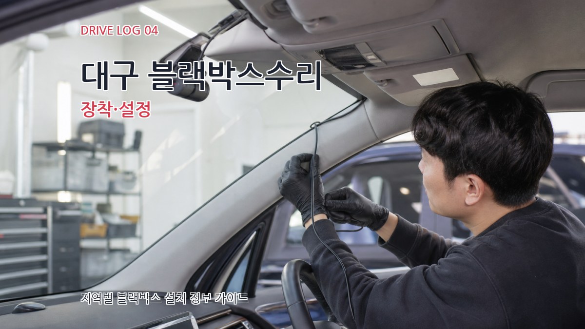 대구 블랙박스수리 장착·설정