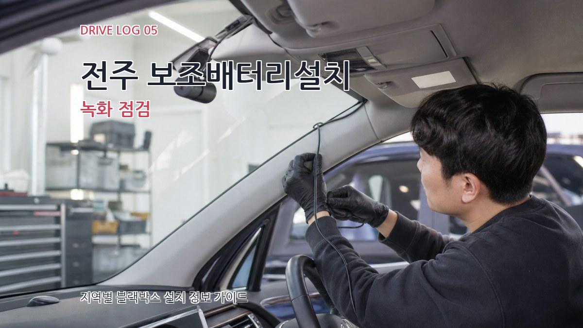 전주 보조배터리설치 녹화 점검