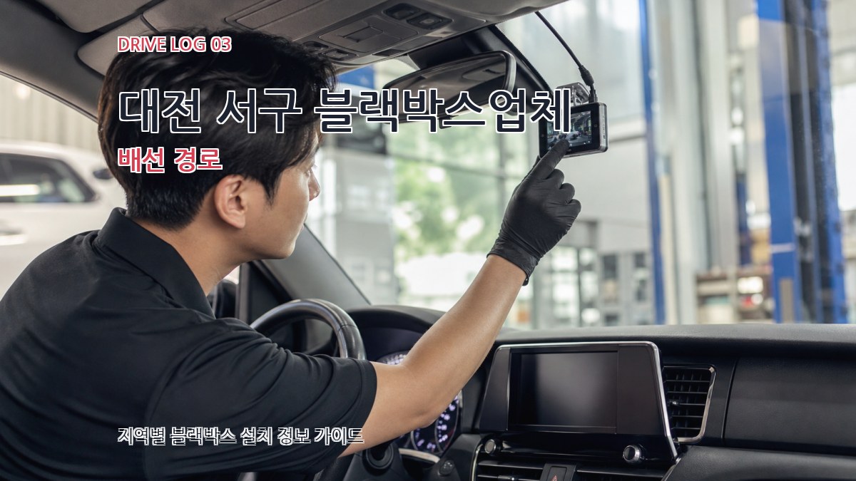 대전 서구 블랙박스업체 배선 경로