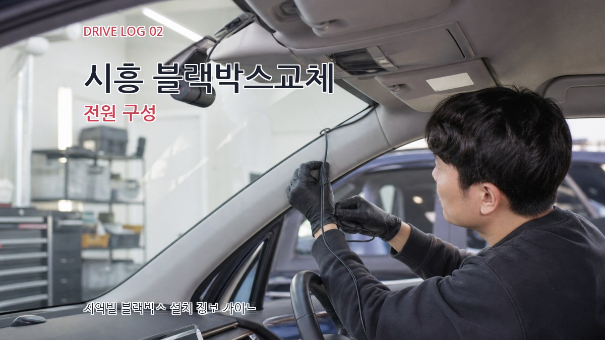 시흥 블랙박스교체 전원 구성