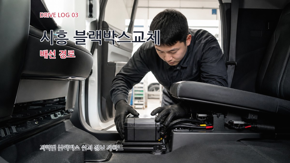 시흥 블랙박스교체 배선 경로