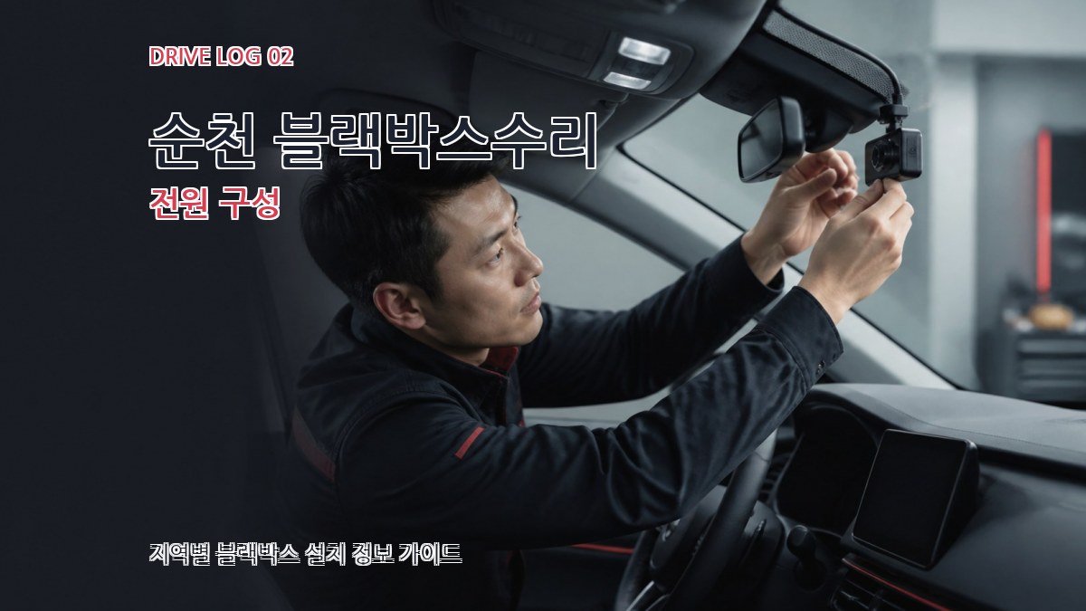 순천 블랙박스수리 전원 구성