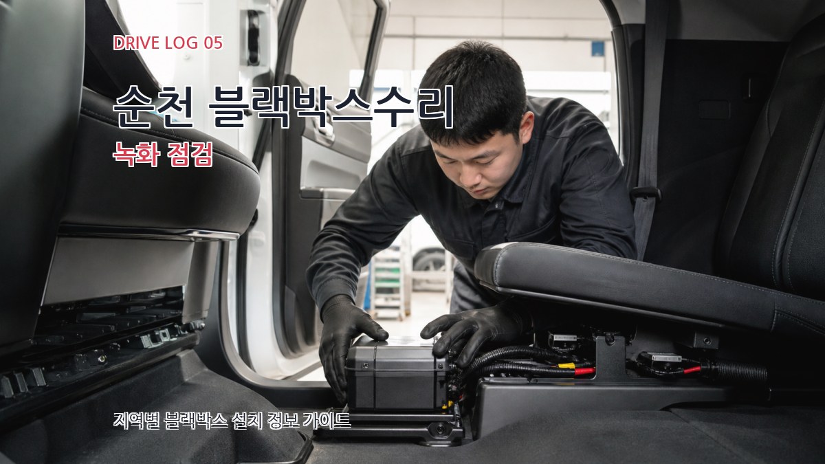 순천 블랙박스수리 녹화 점검