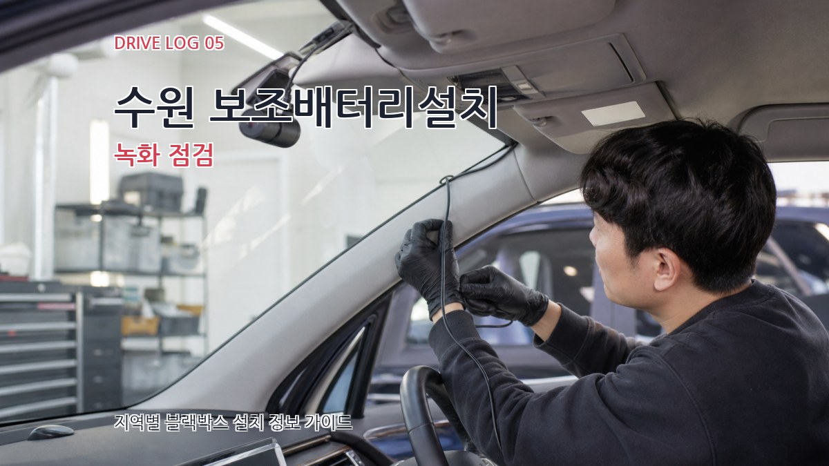 수원 보조배터리설치 녹화 점검