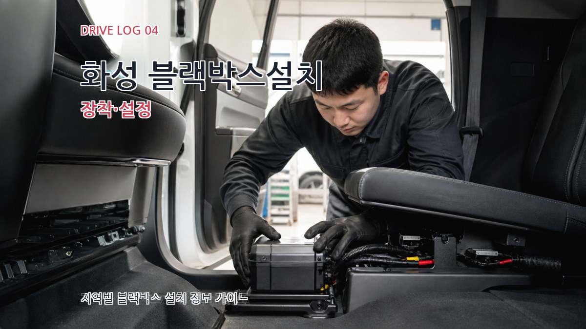 화성 블랙박스설치 장착·설정
