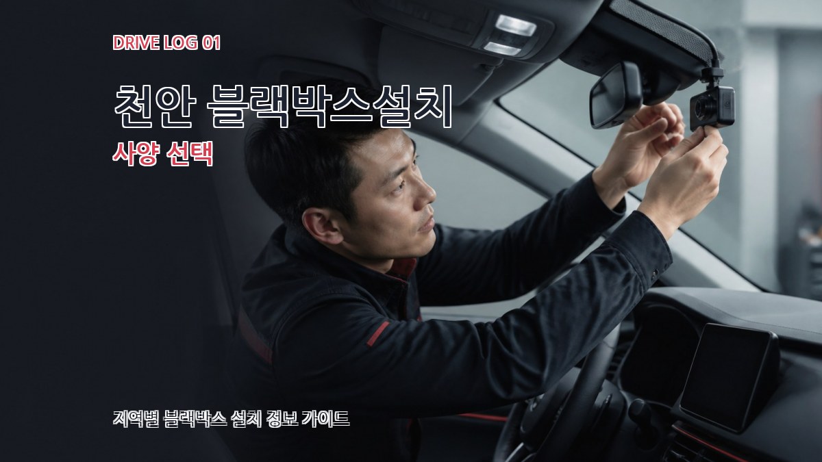 천안 블랙박스설치