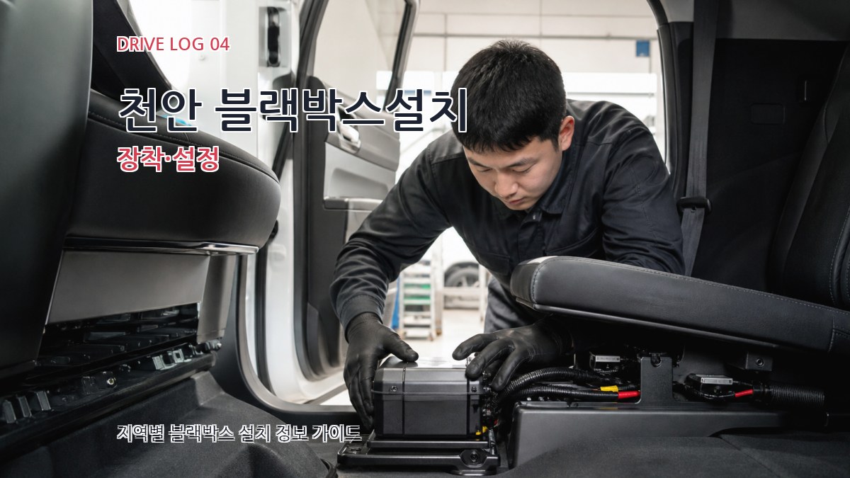 천안 블랙박스설치 장착·설정