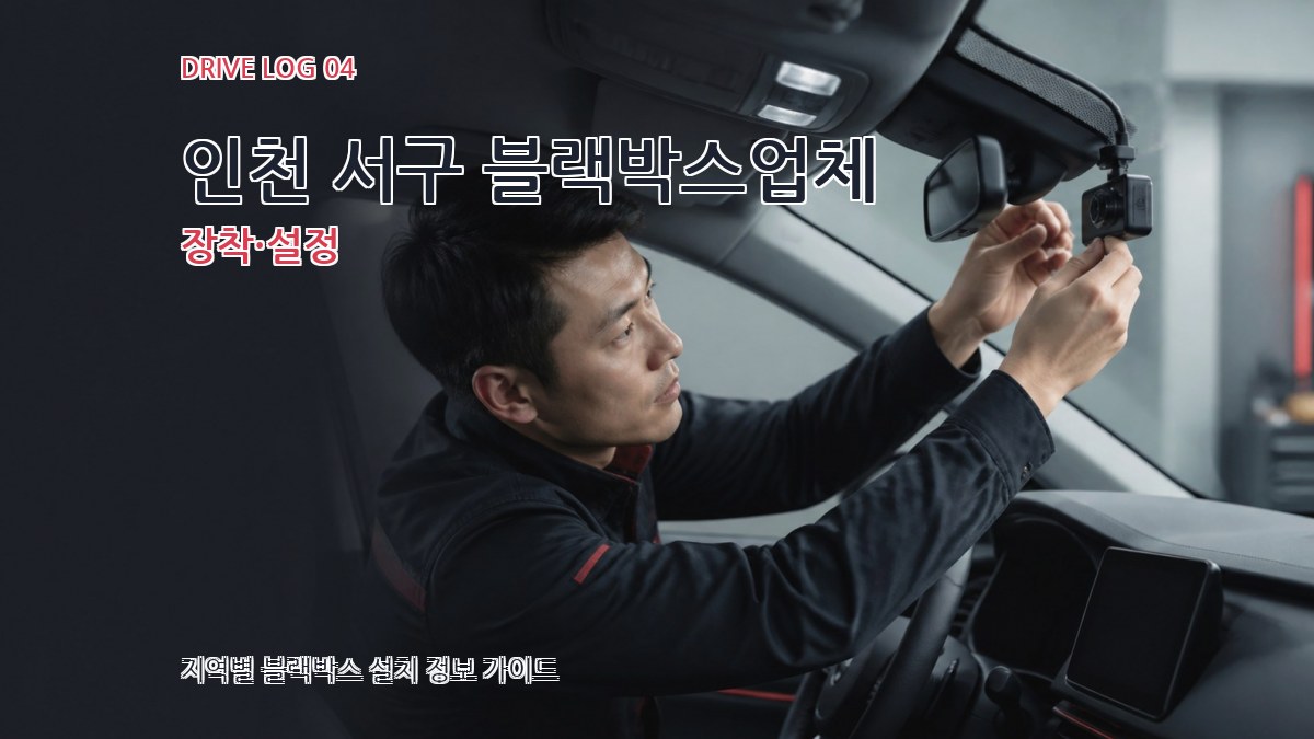 인천 서구 블랙박스업체 장착·설정
