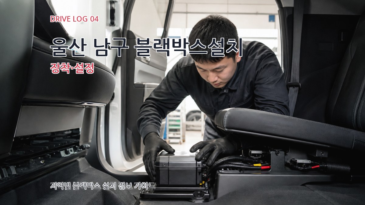 울산 남구 블랙박스설치 장착·설정