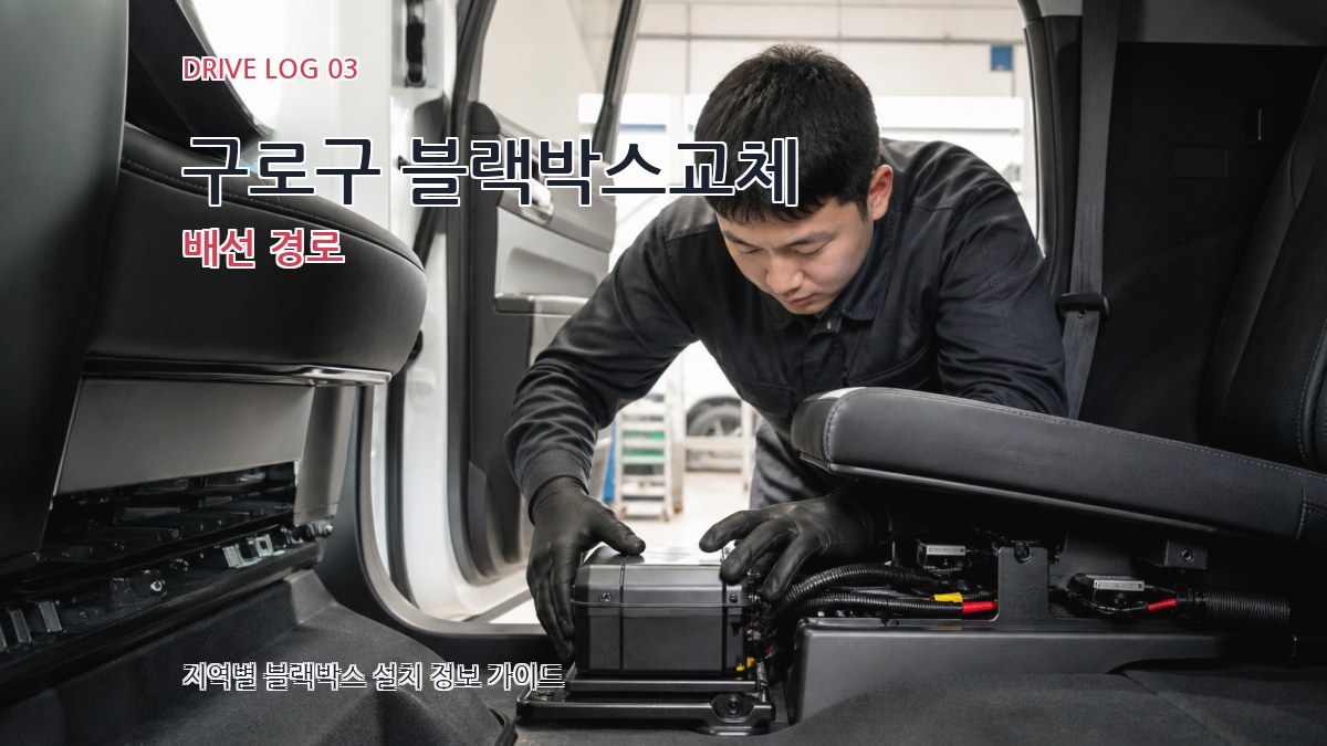 구로구 블랙박스교체 배선 경로