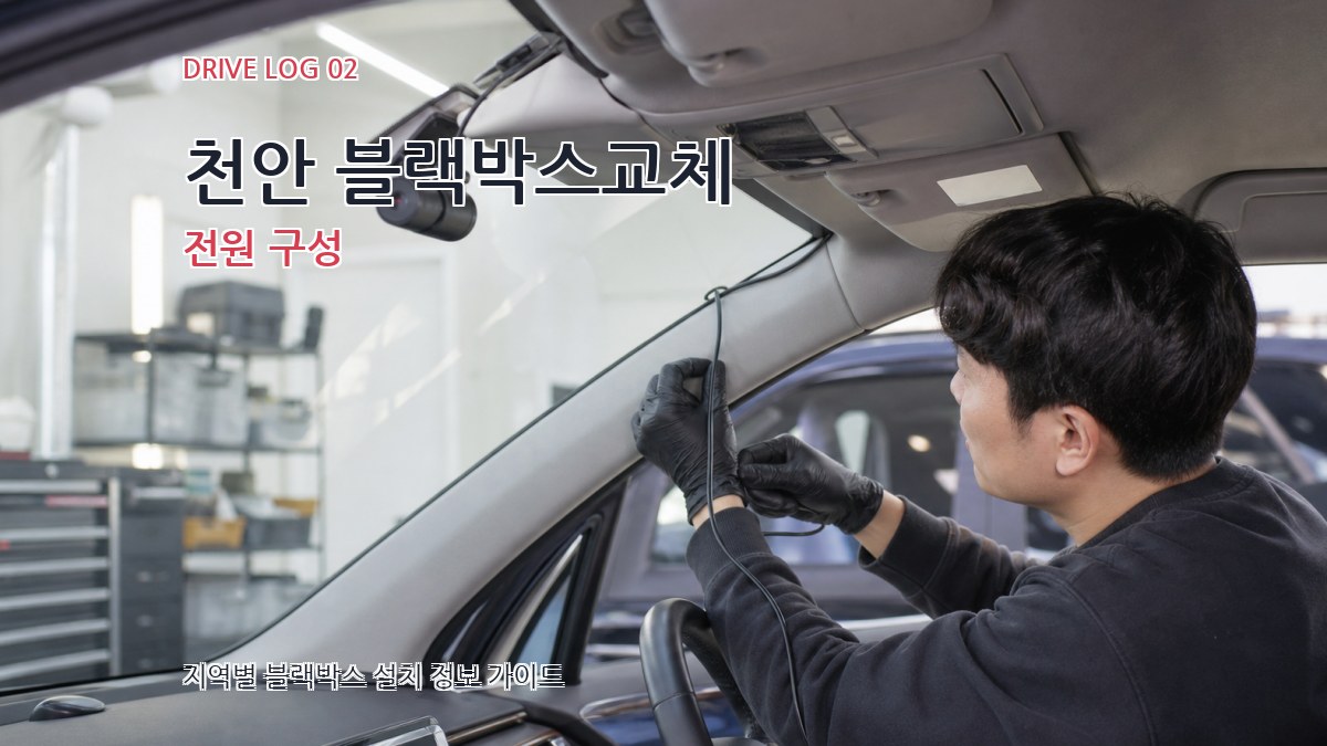 천안 블랙박스교체 전원 구성