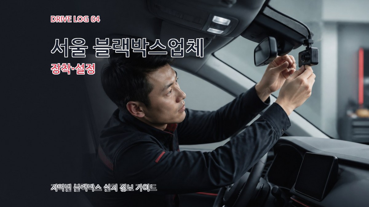 서울 블랙박스업체 장착·설정