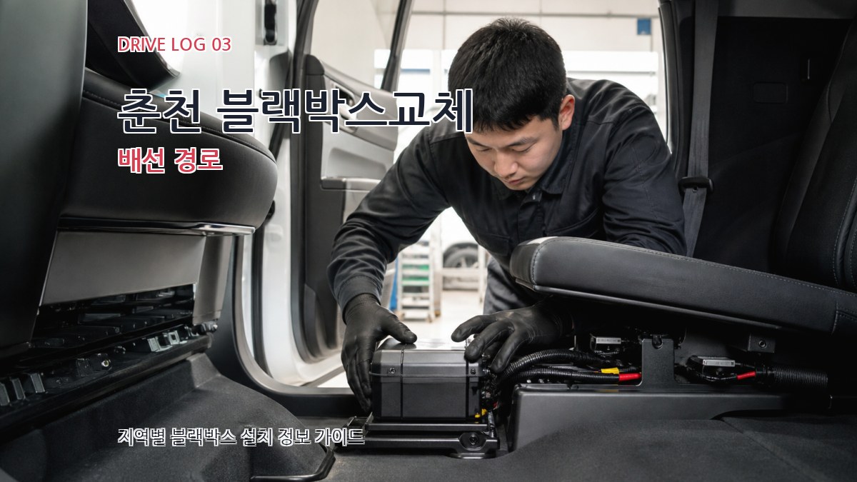 춘천 블랙박스교체 배선 경로