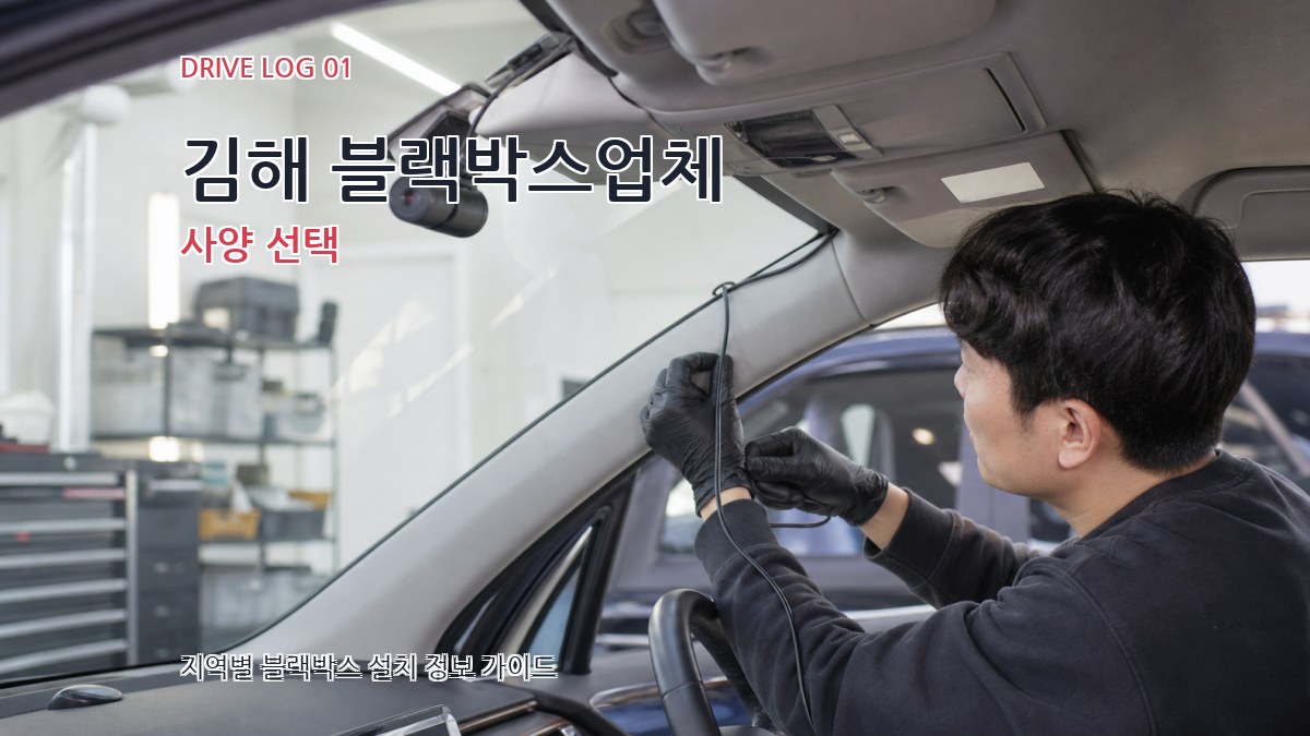 김해 블랙박스업체 사양 선택