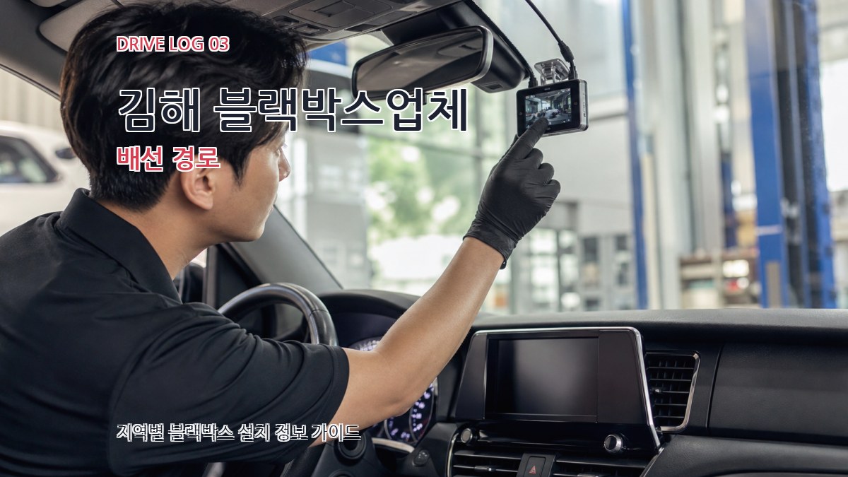 김해 블랙박스업체 배선 경로